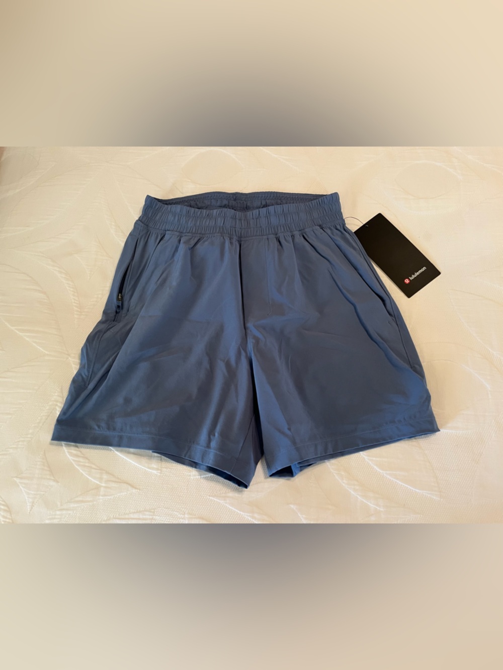 NWT Lululemon Men’s XS Pace Breaker 5 Inch Inseam Unlined Shorts Denim Blue